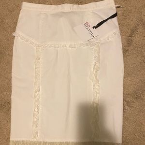 Red Valentino white skirt